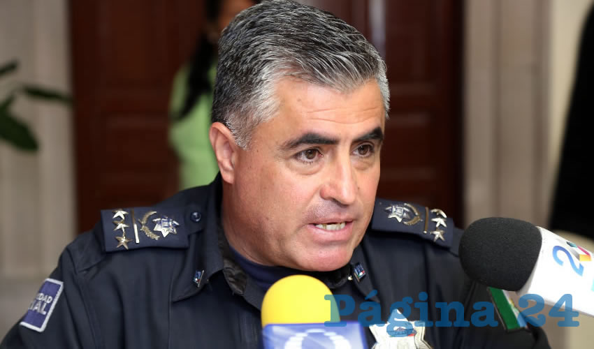 Juan Antonio Martínez Romo, secretario de Seguridad Pública Municipal (Foto: Eddylberto Luévano Santillán)