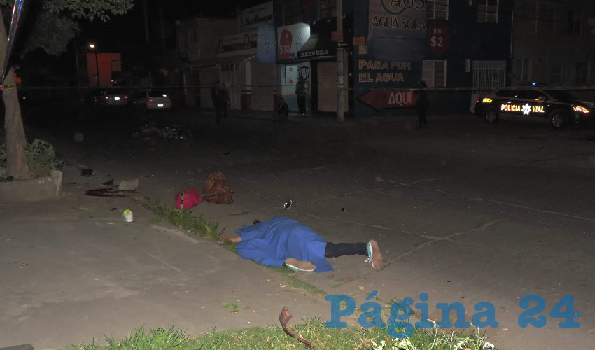 El trágico percance ocurrió sobre la avenida Ojocaliente, a la altura de la calle Peñuelas