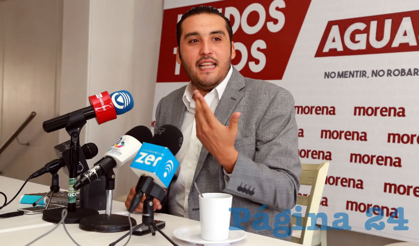 Aldo Ruiz S&aacute;nchez, presidente del Comit&eacute; Directivo Estatal de Morena