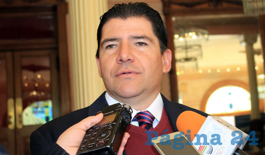 Víctor Rentería López, titular de la Junta Intermunicipal de Agua Potable y Alcantarillado de Zacatecas (Jiapaz) (Foto Rocío Castro)