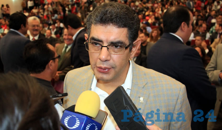 Juan Antonio Ruíz, director general del Colegio de Bachilleres del Estado de Zacatecas (Cobaez) (Foto Rocío Castro)