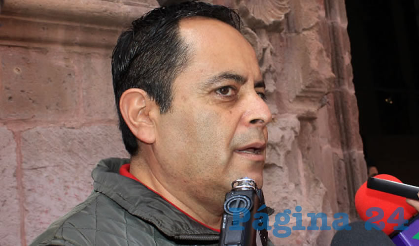 Antonio Caldera Alanís, titular de la Dirección Estatal de Protección Civil (Foto Rocío Castro Alvarado)