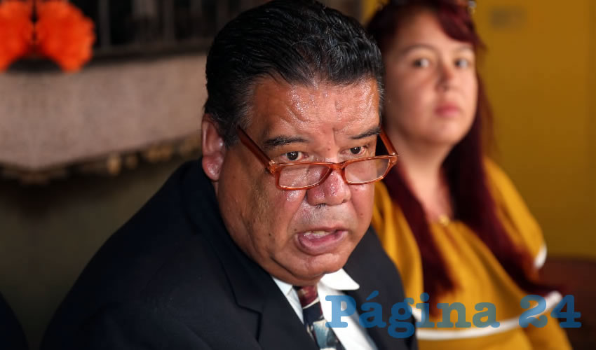 Francisco Javier Flores Flores, dirigente de Cimientos del Magisterio (Foto: Eddylberto Lu&eacute;vano Santill&aacute;n)