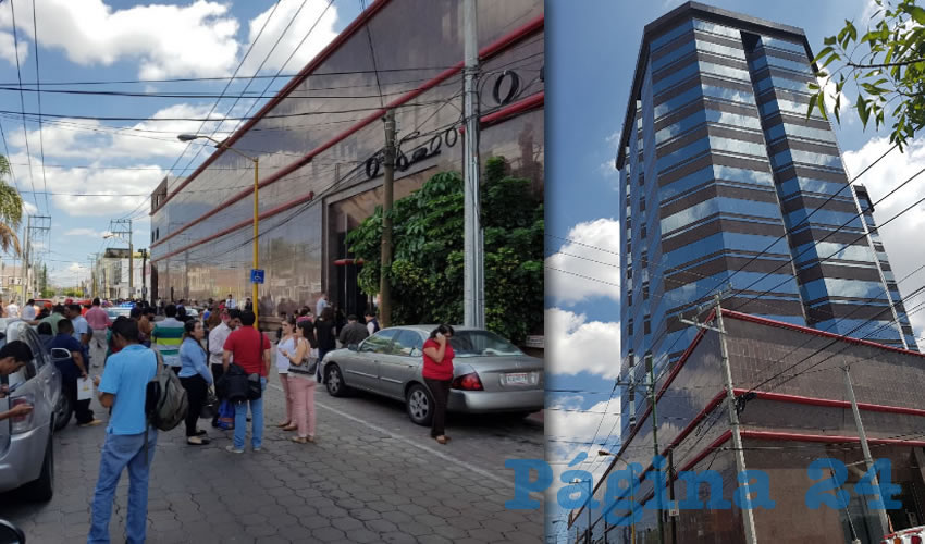 Alrededor de dos mil personas fueron evacuadas de diversos edificios de la ciudad