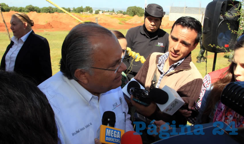 Raúl Jesús Izabal Montoya, delegado en Zacatecas de la Procuraduría General de la República (PGR): existen varios delitos como quitar medidores, que se robe la luz, y en casas particulares y empresas existen adeudos, por ello se han presentado diversas denuncias, y se está trabajando en ellas. (Foto: Rocío Castro Alvarado)