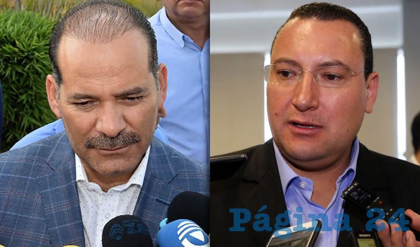 Martín Orozco Sandoval, gobernador del Estado | Paulo Martínez López presidente estatal del PAN