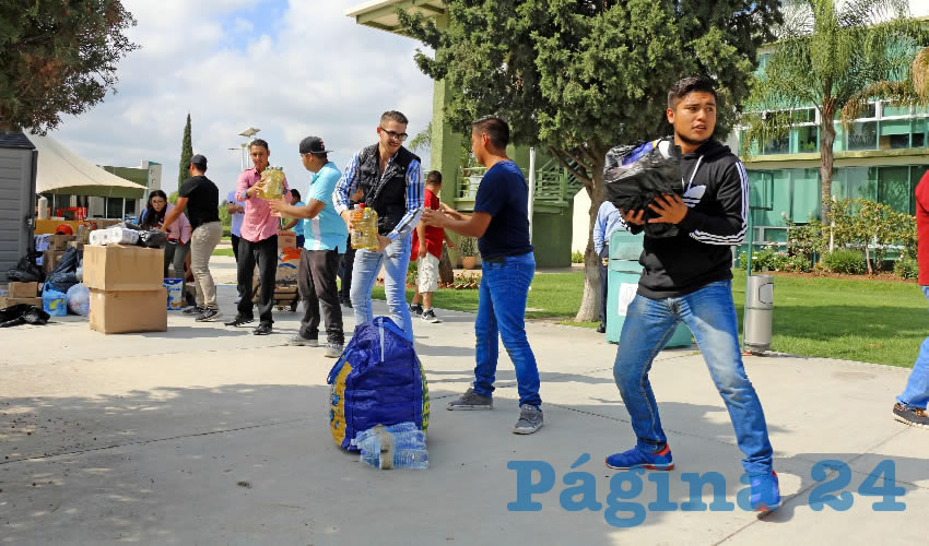 Los estudiantes lograron recolectar siete camionetas llenas de v&iacute;veres
