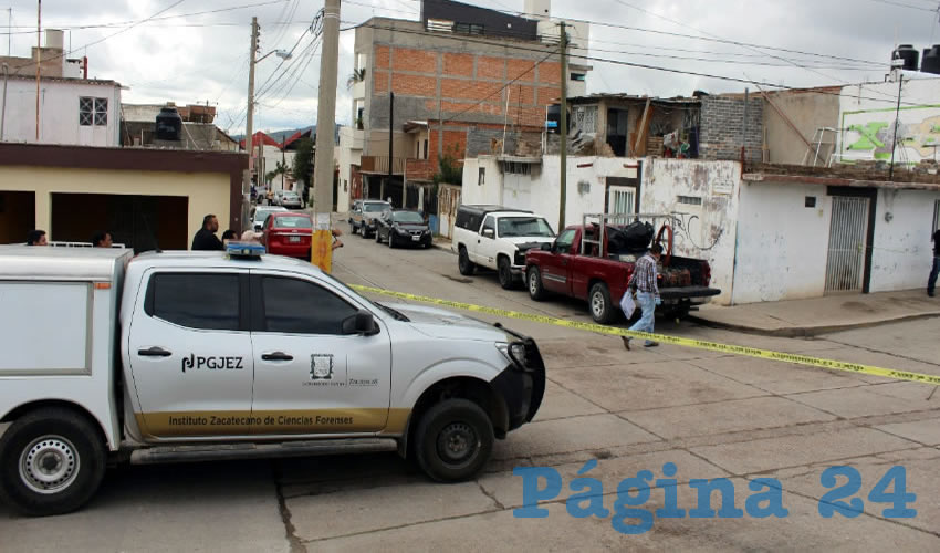 El arribó de Servicios Periciales a la colonia Benito Juárez