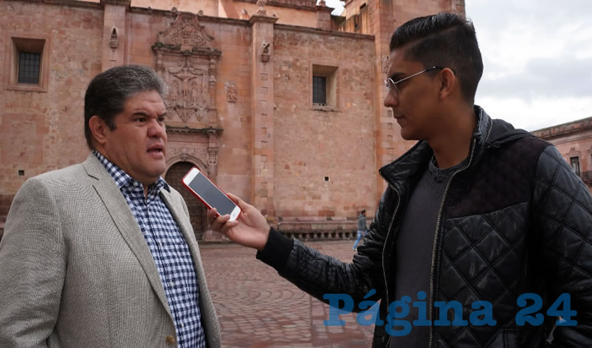 Manuel Pérez Hernández, presidente de la Cámara Nacional de Comercio de Zacatecas (Canazozac): Se registraron bajas ventas en el mes patrio (Foto Merari Martínez Castro)