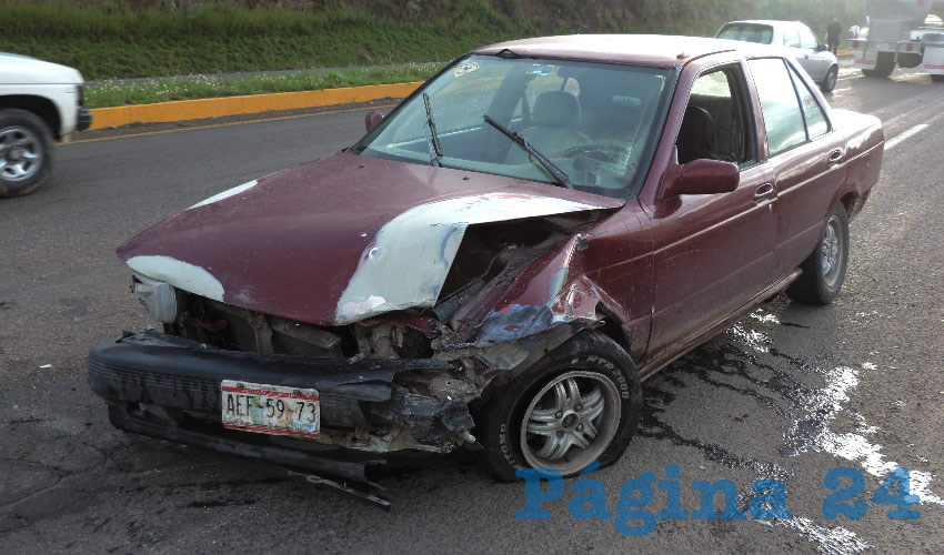 Pedro Magallanes, autor del percance, conducía el vehículo Nissan Tsur