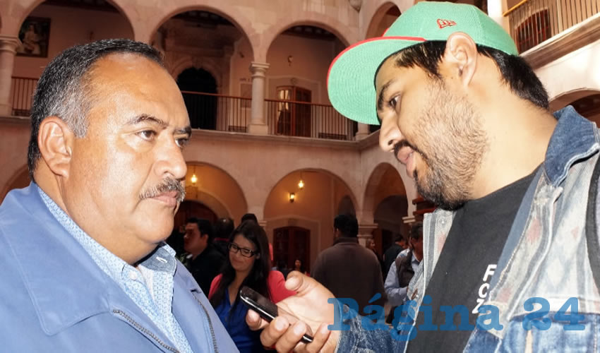 Ignacio Castrejón Valdez, alcalde del municipio de Sombrerete (Foto Merari Martínez Castro)