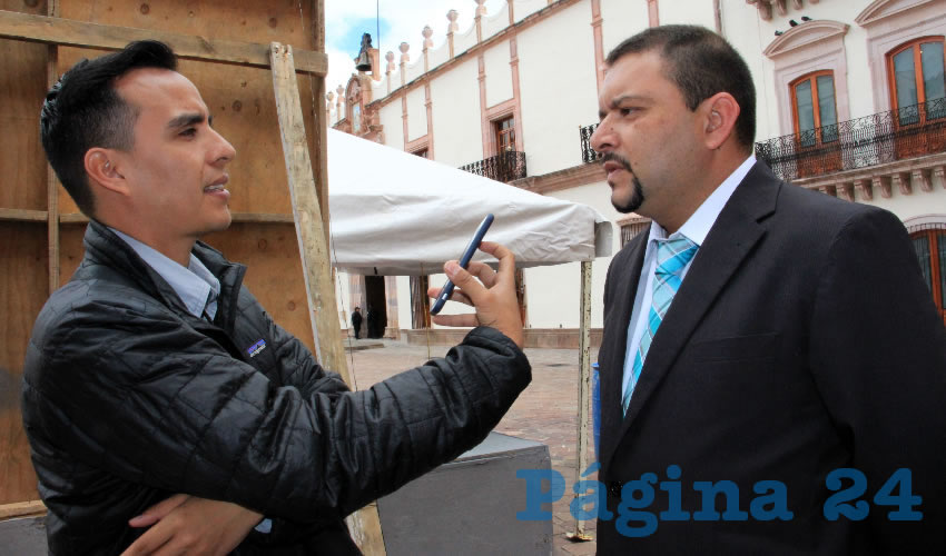 Joaquín Andrade Esparza, director del Colegio De Bachilleres de Zacatecas Plantel 01 (Foto: Rocío Castro Alvarado)