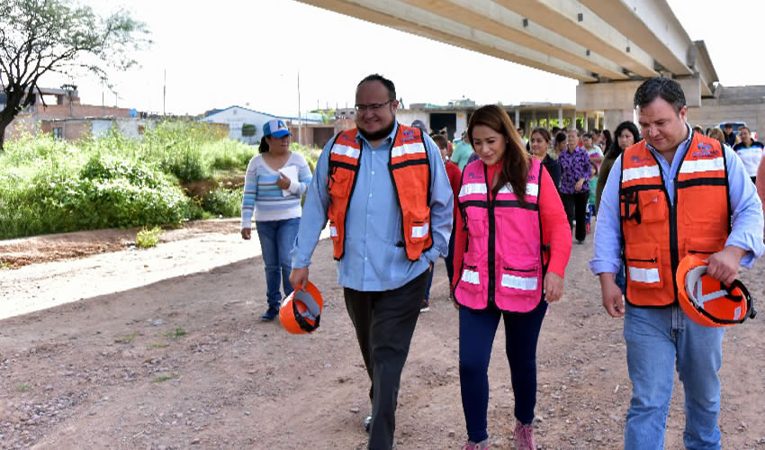 Tere Jiménez encabezó trabajos de supervisión, entrega y arranque de obras de rehabilitación a infraestructura hidráulica