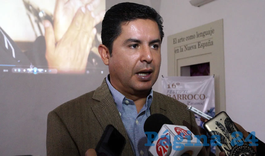 Enrique Flores Mendoza, alcalde del municipio de Guadalupe: “Hoy el municipio está sectorizado, y sabemos que elemento en turno es el responsable en cada sector, para que pueda dar una rendición de cuentas” (Foto Merari Martínez)