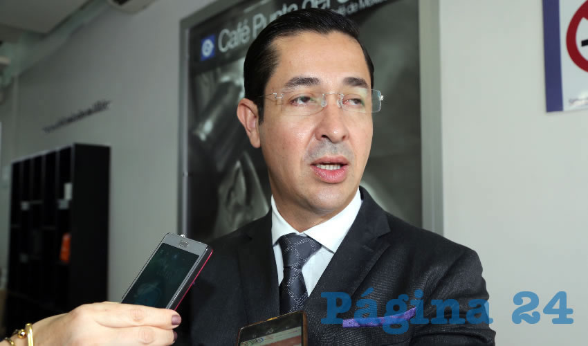 Luis Fernando Landeros Ortiz, consejero presidente del IEE (Foto: Eddylberto Luévano Santillán)