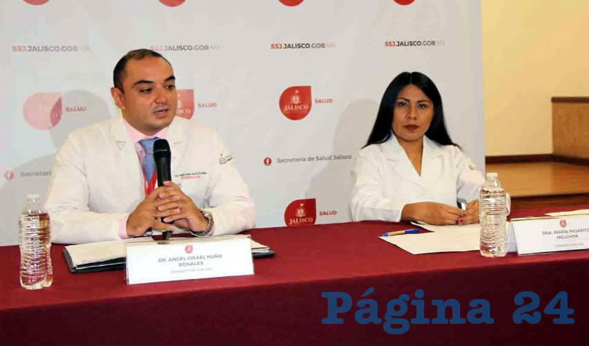 “Hay que tomar en cuenta durante esta temporada invernal cómo evitar el contacto con agentes patógenos”, pues hay más virus y bacterias sueltos además de la peligrosa influenza, advirtió Ángel Israel Nuño Bonales, coordinador estatal de influenza de la SSJ/Foto: Cortesía