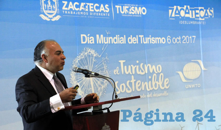 Eduardo Yarto Aponte, titular de la Secretaría de Turismo del Estado de Zacatecas (Secturz) (Foto Rocío Castro)