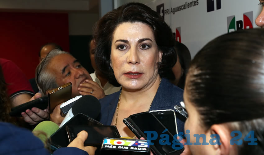 Lorena Martínez Rodríguez, dirigente nacional del Movimiento Territorial del PRI (Foto: Eddylberto Luévano Santillán)