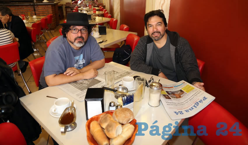 En el restaurante Mitla almorzó el Grupo Urbanita y los Metronautas, Joaquín Pérez Tejada y Arturo Pérez Tejada