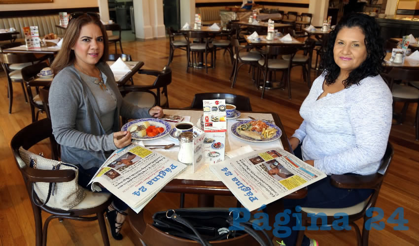 En Sanborns Francia compartieron el pan y la sal Nancy Rojo González y Rocío Corrales Verdugo