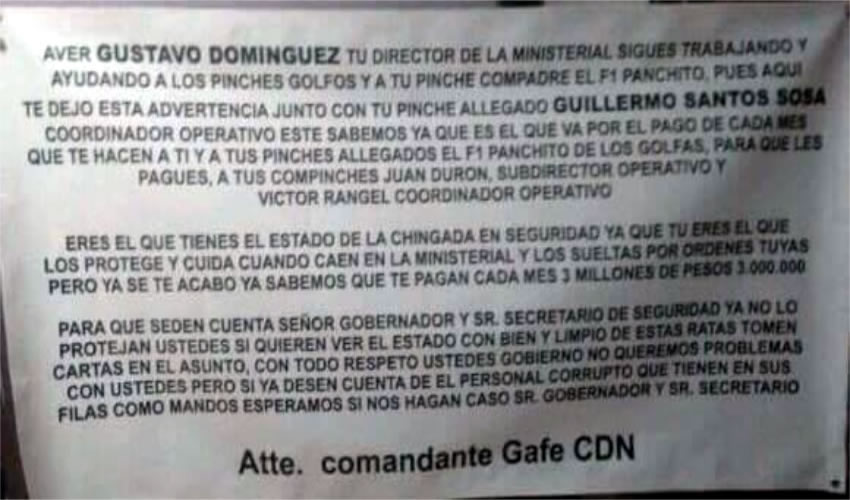 Pelos y señales de la corrupción policiaca