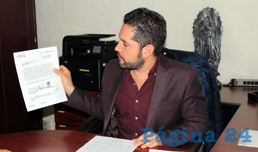 Carlos Salmón Buenrostro: La rendición de cuentas será ante la contraloría en un plazo no mayor a 30 días (Foto Rocío Castro Alvarado)