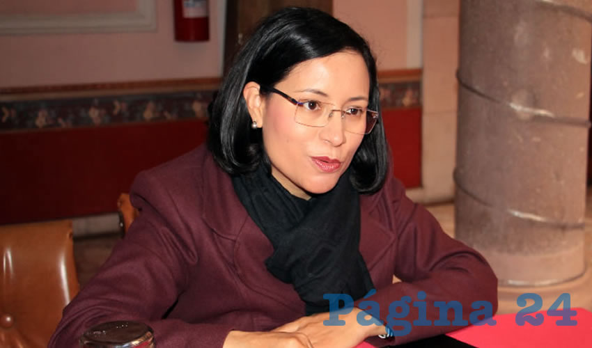 María de la Luz Domínguez Campos, presidenta de la Comisión de Derechos Humanos del Estado de Zacatecas (CDHEZ), (Foto Rocío Castro)