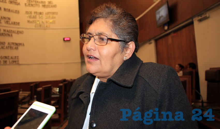 María Elena Ortega Cortés, diputada local por el Partido de la Revolución Democrática (PRD) (Foto Rocío Castro Alvarado)