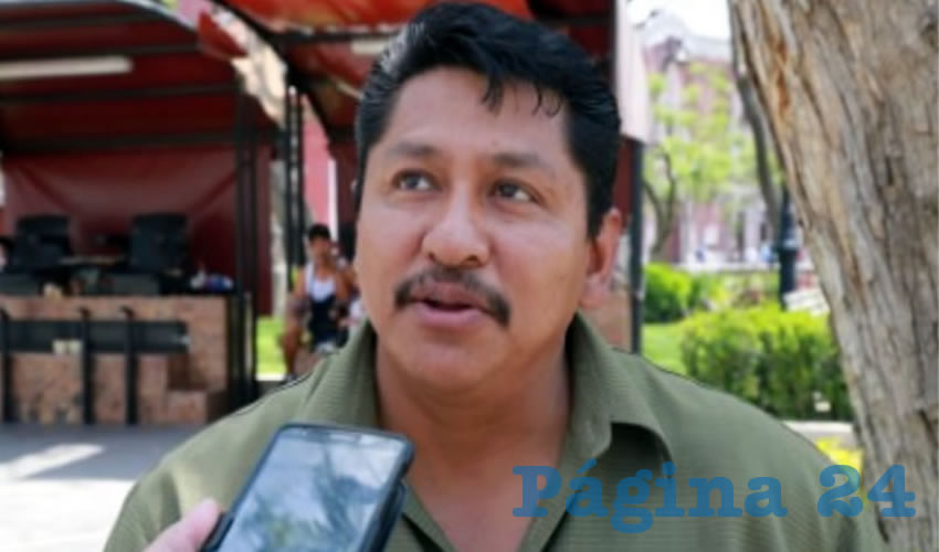 Pedro Arontes Gonz&aacute;lez, presidente de la Asociaci&oacute;n de Comerciantes Independientes de Mercados P&uacute;blicos, Centro Hist&oacute;rico y Tianguis de Aguascalientes (Acimp)