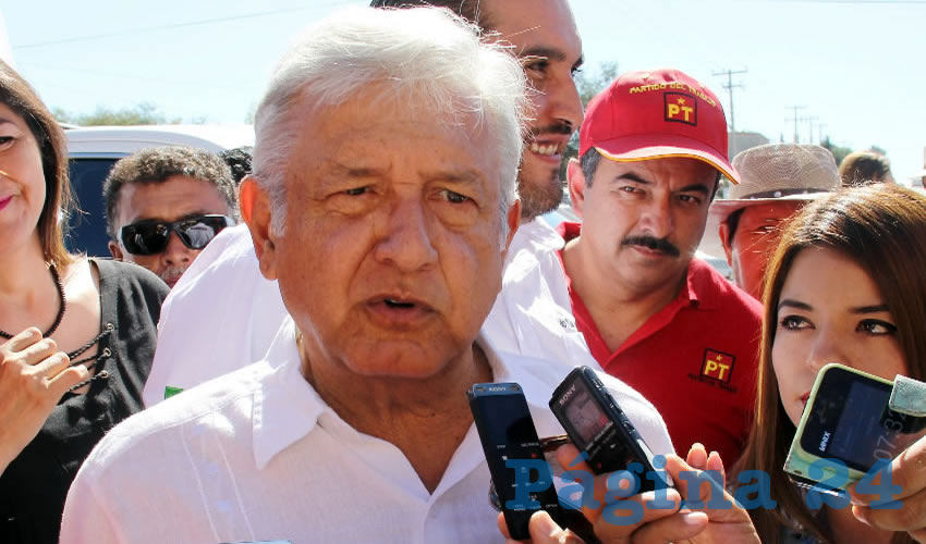 Andrés Manuel López Obrador, presidente nacional de Morena, estuvo de gira en Aguascalientes (Fotos: Juan Fernando Reyes Ortega)