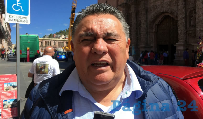 Arturo Ortiz Méndez, dirigente estatal del Partido de la Revolución Democrática (PRD) (Foto Rocío Castro Alvarado)