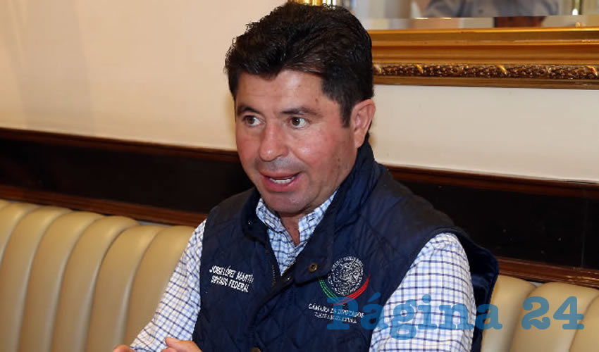 Jorge L&oacute;pez Mart&iacute;n, diputado federal (Foto: Eddylberto Lu&eacute;vano Santill&aacute;n)