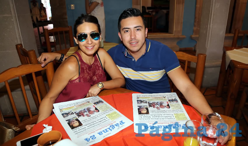 En el restaurante La Mestiza compartieron el pan y la sal Kristel Corzo Cortés y Daniel Planter