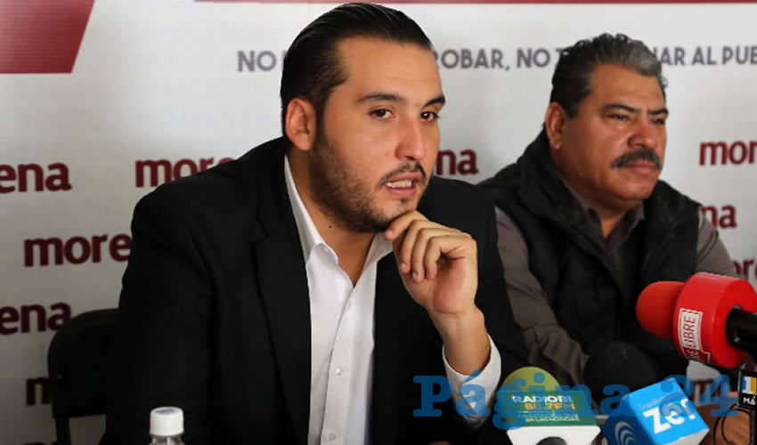 Aldo Ruiz Sánchez, dirigente estatal de Morena (Foto: Eddylberto Luévano Santillán)
