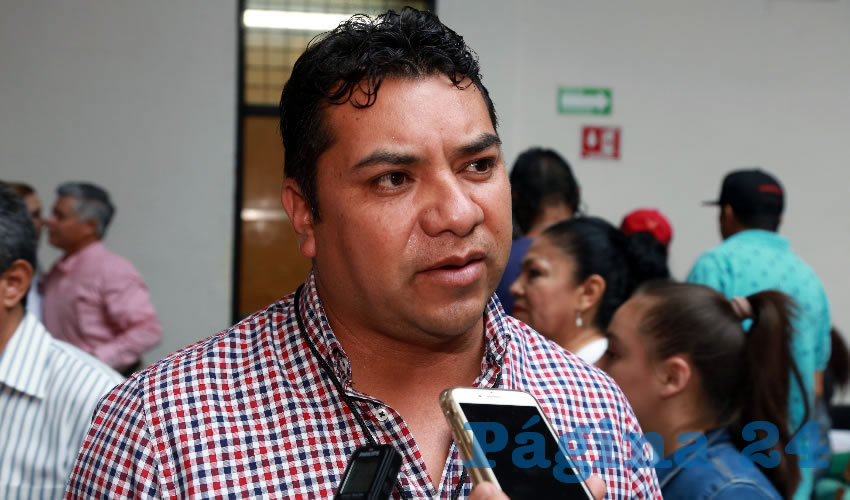 Normando L&oacute;pez Meixueiro, secretario general de la FSTSE en Aguascalientes