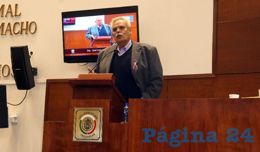 José Luis Medina Lizalde: Es irresponsable utilizar partidistamente el tema de la seguridad pública, por parte del gobernador Alejandro Tello Cristerna (Foto Merari Martínez Castro)