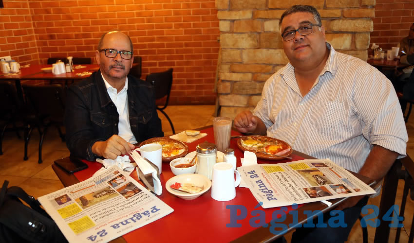 En Las Antorchas almorzaron Sergio Colmenares Manríquez y Luis Mendoza Acosta