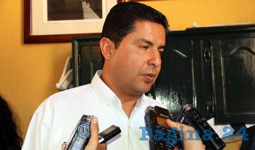 Enrique Flores Mendoza, presidente municipal de Guadalupe (Foto: Rocio Castro Alvarado)