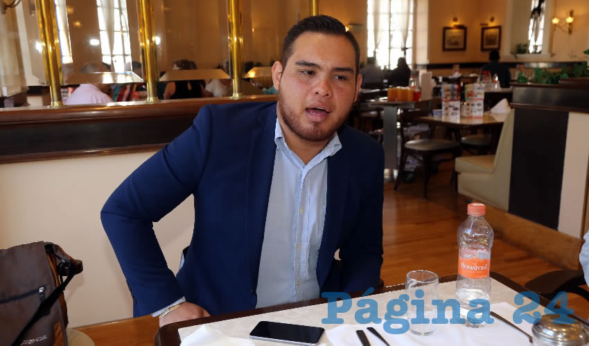 Joel Salazar Mendoza, exdelegado de Jóvenes en Movimiento (Foto: Eddylberto Luévano Santillán)