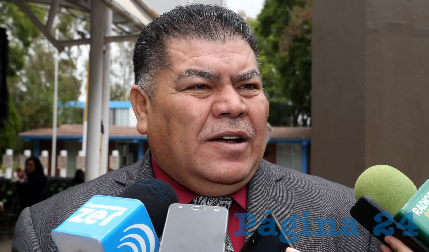 Mario Armando Valdez Herrera, secretario general de la Sección I del SNTE (Foto: Eddylberto Luévano Santillán)