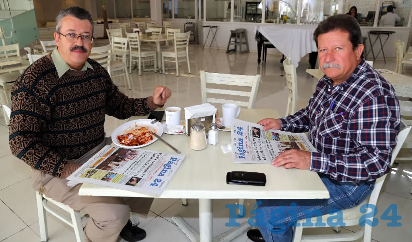 En el restaurante Del Centro desayunaron Carlos Enríquez de la Torre y Salvador de Anda Casillas