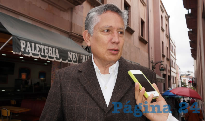 Heladio Verver y Vargas Ramírez, regidor por el Ayuntamiento de Zacatecas (Foto Merari Martínez Castro)