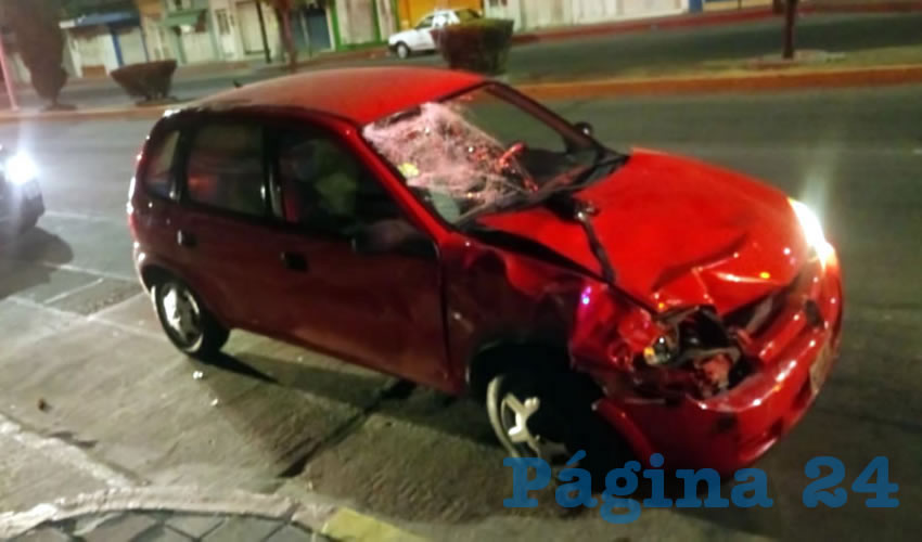 El automóvil Chevrolet Chevy que manejaba el alcohólico Manuel Alejandro Gutiérrez Contreras