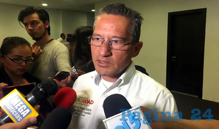 Marco Antonio Vargas Duarte, vocero en materia de seguridad de Gobierno del Estado (Foto: Alberto Núñez Hernández)