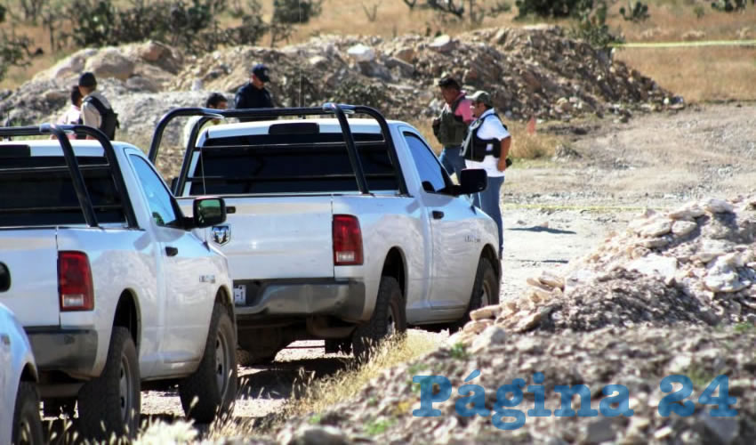 El arribo de los policías en la zona donde dejaron a la mujer ejecutada