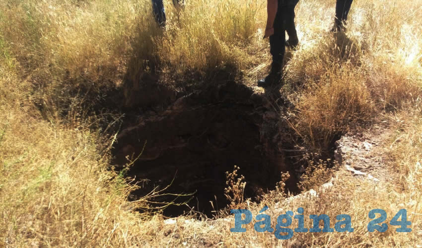 La noria donde aventaron los dos cadáveres