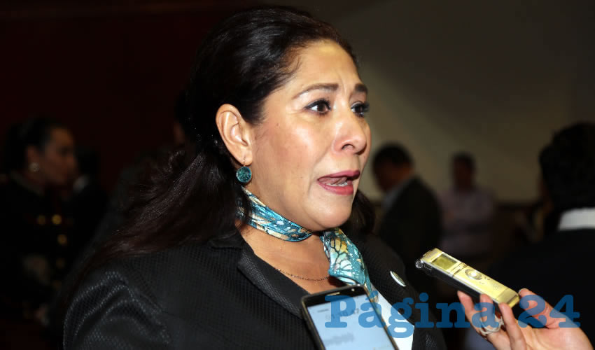 Mayela Macías Alvarado, legisladora local (Foto: Eddylberto Luévano Santillán)