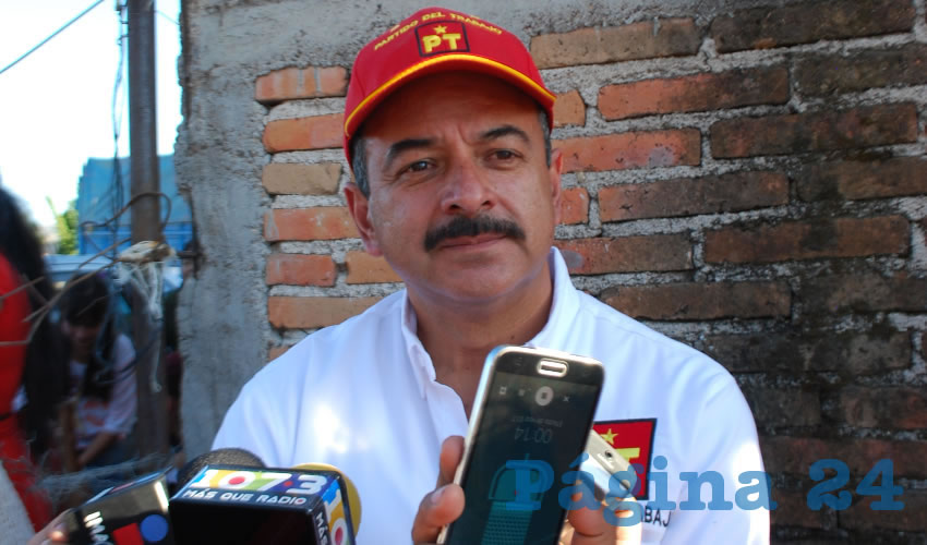 Héctor Quiroz García, dirigente del PT en Aguascalientes (Foto: Archivo/ Página 24)