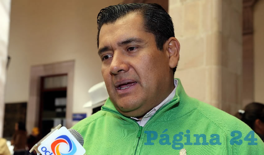 Regidor Netzahualcóyotl Ventura Anaya, presidente de la Comisión de Cultura en el Cabildo capitalino