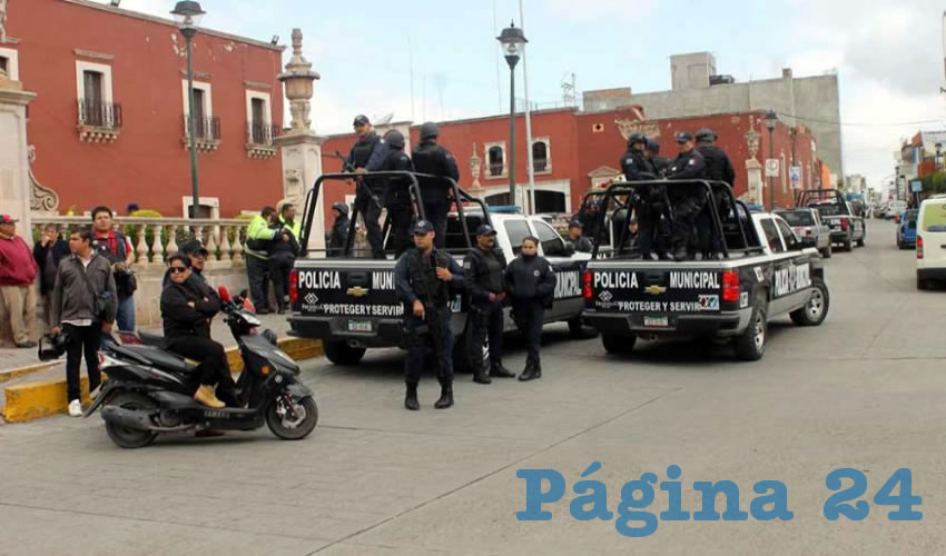 Fresnillo, Zac.:Temerosos de nuevos ataques a balazos los policías trabajan en convoy
